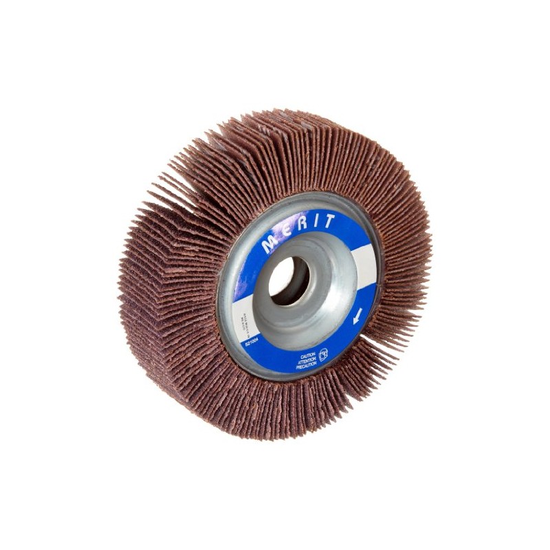 Merit Grind-O-Flex Abrasive Flap Wheel, 5/8" Arbor, Round Hole, Ceramic