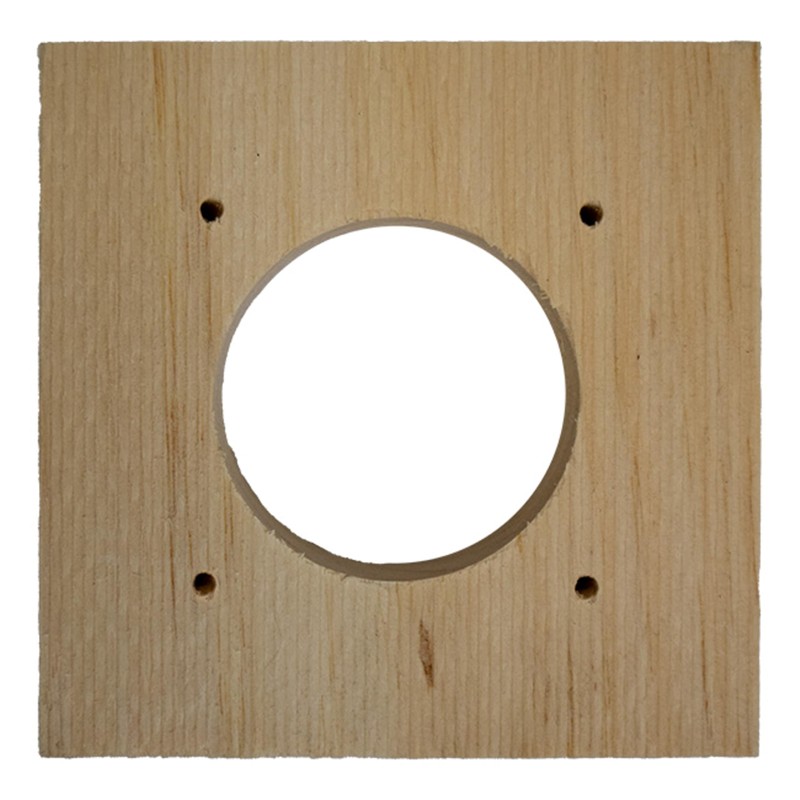 Coveside Wood Predator Guard for Bird Houses – 4" Square