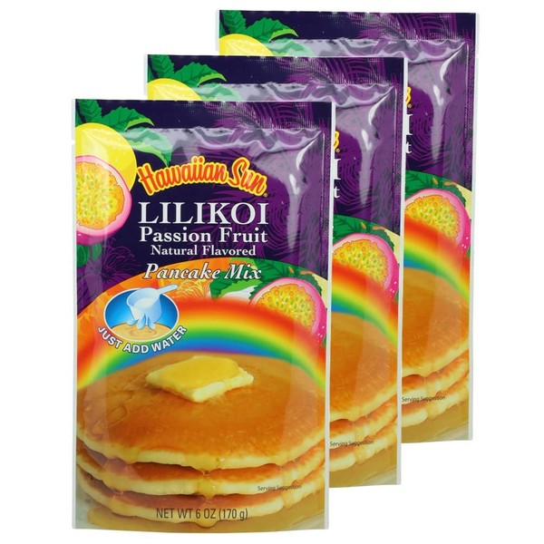 Hawaiian Sun Lilikoi Passion Fruit Pancake Mix (3 Pack)