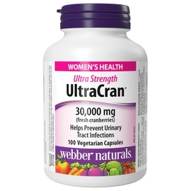 Webber Naturals UltraCran Ultra-Strength 30,000mg Vegetable Capsules, 100 Vegetable Capsules