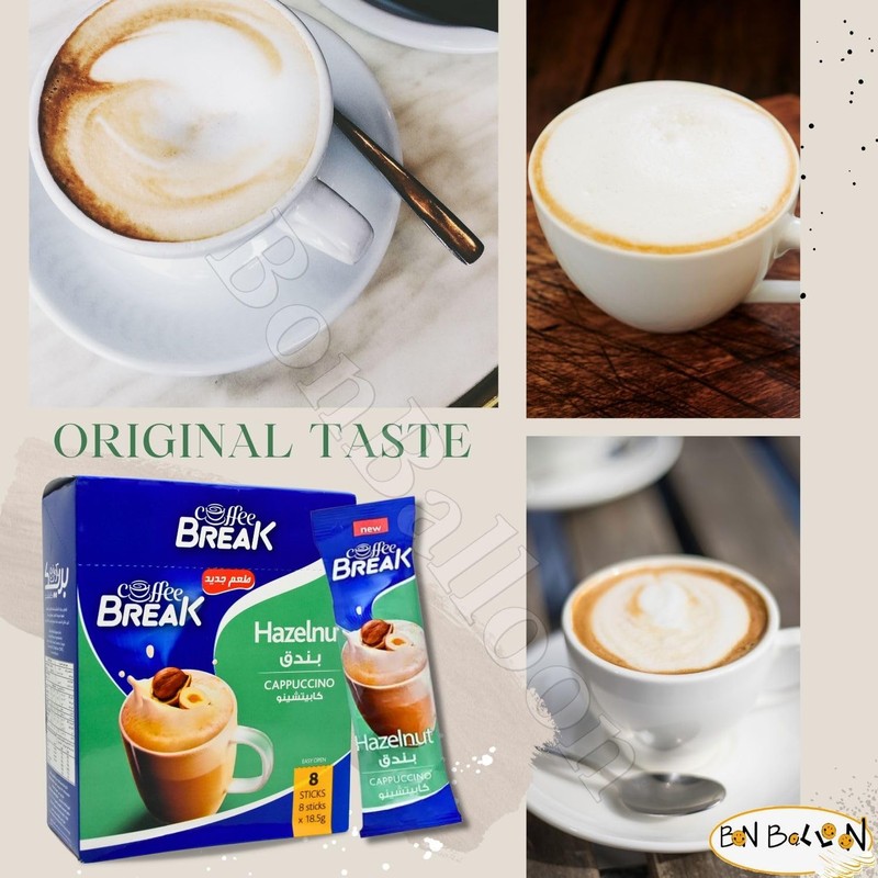 Coffee Break Cappuccino With Hazelnut Flavor Premium Instant Coffe Oriental