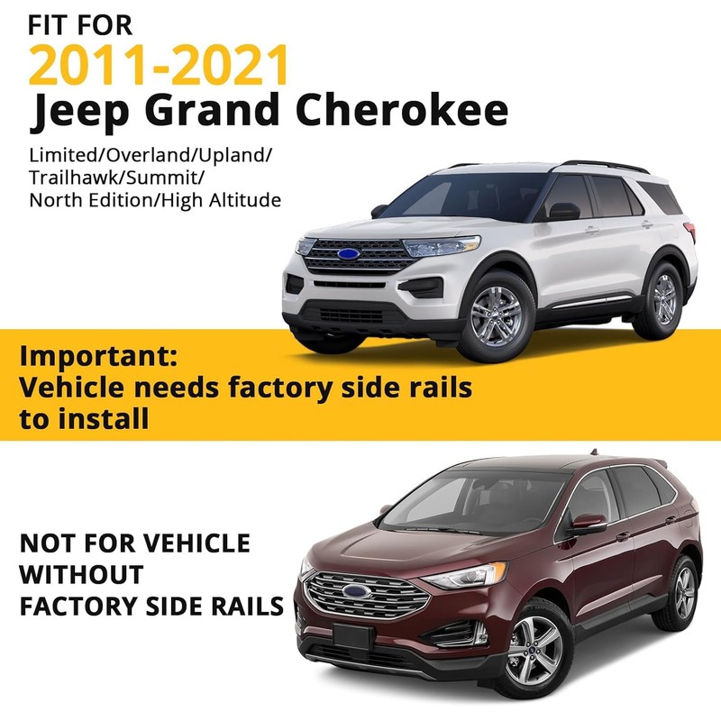 Roof Rack Cross Bars with Lock - Compatible with 2011-2021