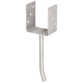 U-Shaped Post Anchor with Concrete Anchor Made from Round Steel, 214210