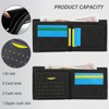 AdiStylinno Mens Wallet, Leather Slim Wallet for Men Multifunctional Credit