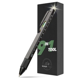 Waldstrom 9 in 1 Multifunktionsstift - Geschenk für Männer, für Papa, Geburtstagsgeschenk, Outdoor Gadget Multifunktions Kugelschreiber