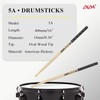 DIDA Drum Sticks for Drums, Natural Solid WoodWeight BalancedNon-Slip Grip,