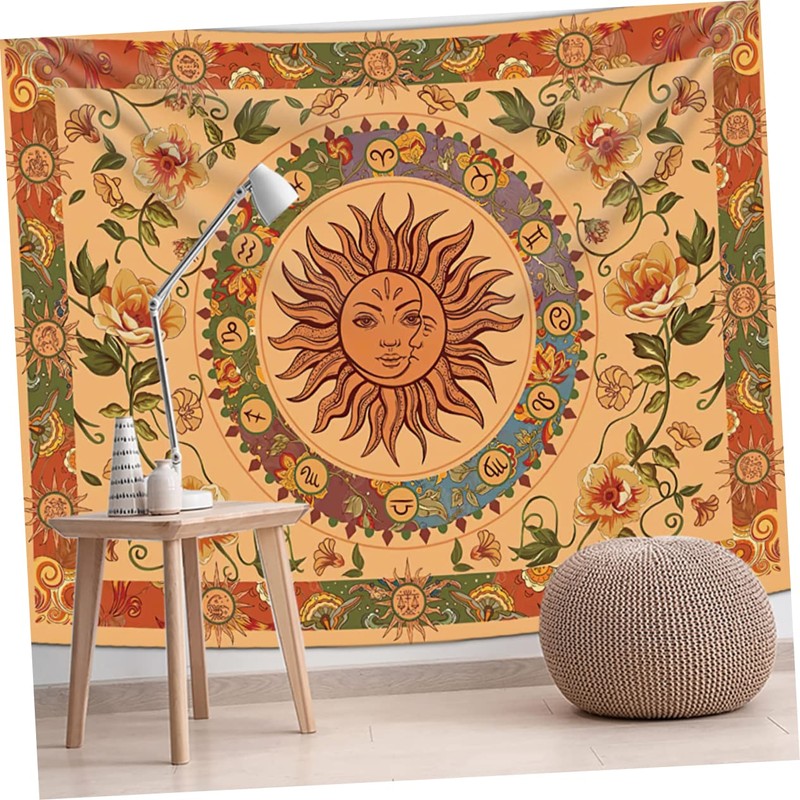 Levemolo Sun Moon Tapestry Wall Hanging Bohemian Style Home Decoration