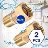 Pack of 2 Water Meter Connection Fittings Thread Diameter 3/4