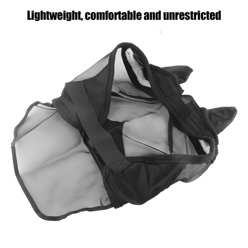 Horse Fly Mask Breathable and Comfort Soft Mesh Long Nose