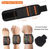 Magnetic Wristband with 15 Strong Magnets, Tool Belt Magnetic Wrist