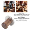 Wood Handle Coffee Tamper Stainless Steel Press Detachable Flat Base