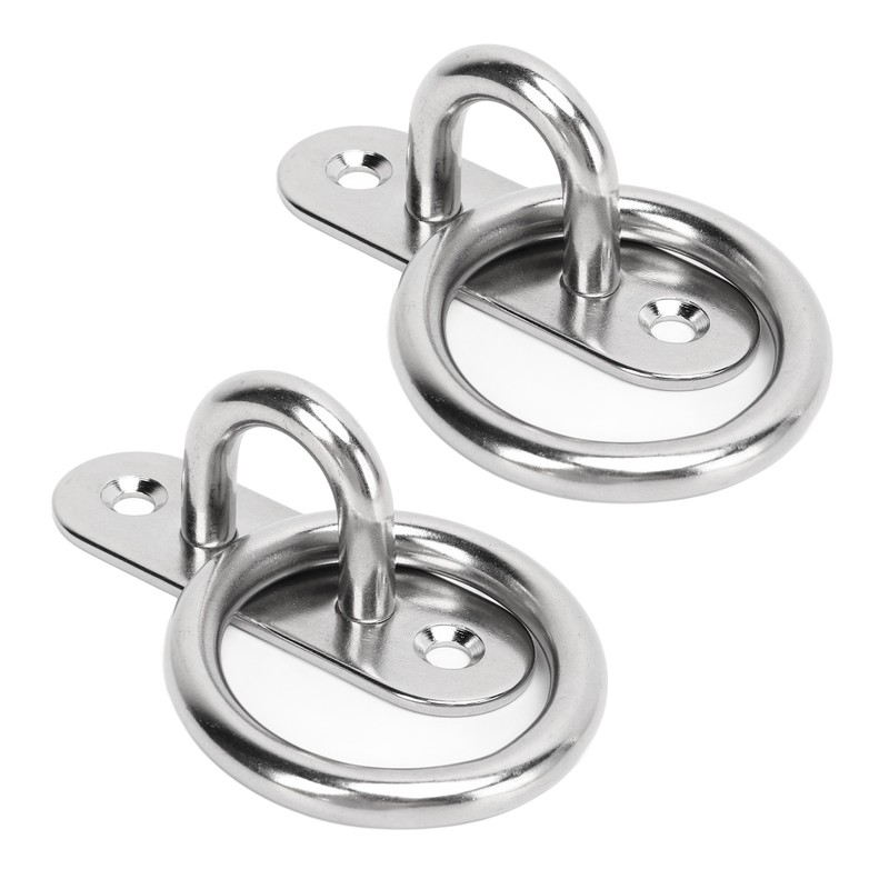 2pcs Stainless Steel Pad Eye Plate High Strength Highly Polished