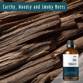 MitFlor MitFlor Oud Tobacco & Smokey Leather Fragrance Oil - 30ml & 100ml, 2-Pack Aromatherapy Oil for Soap, Candle, Perfume & Diffuser