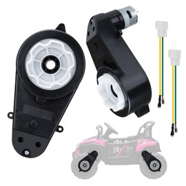 Eagsonway 2 Pcs 12V Electric Powered Wheels Upgrade Motor Gearbox 12V RS550 High Speed Drive Engine Gearbox Motor Upgrade for Jeep Kid Trax Upgrade Replacement Parts