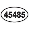 US Decal, Inc. Number 45485 Oval Sticker