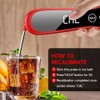 Meat Thermometer Digital with Backlight Large Display, IP67 Waterproof Instant