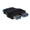 AKYGA AK-CA-58 2X USB 3.0 A Female/USB 19 pin Female