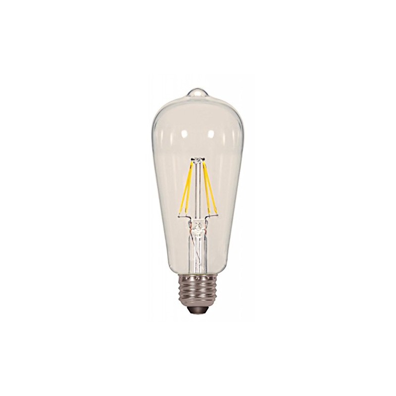 Satco S9581 6.5ST19/CL/LED/E26/27K/120V (2 - Pack)