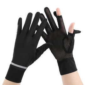 Driving Gloves for Men Women UPF 50+ UV Protection Thin Ice Silk Mesh Sport Gloves Quick-Dry Cooling Summer Outdoor Gloves Anti-Slip Elastic Cycling Gloves Unisex for Golf Hiking Driving Running