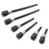 6 Piece 1/4” Hex Shank Quick Change Bit Extension,Quick Release