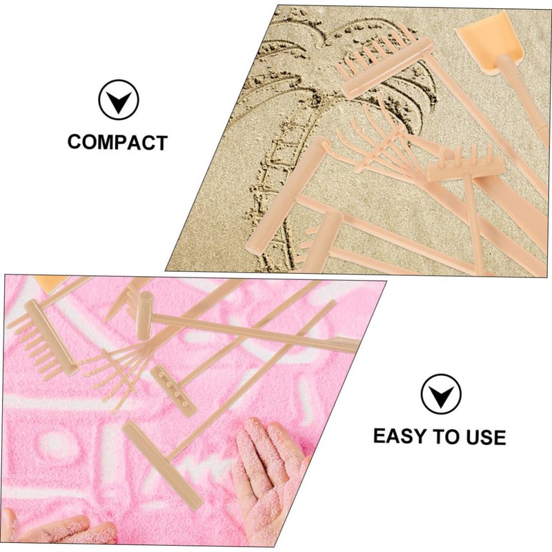 Abaodam 3sets Garden Kit Zen Garden Accessories Mini Rakes for