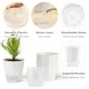 5 Pack Self Watering Plant Pots 6.7 Inches Self Watering