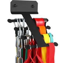Venbytech for Resistance Band Storage Hanger Pull up Bands Jump Ropes Rack Lightweight Simple