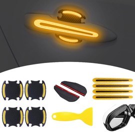 Car Door Handles Sticker 11-Piece Car Protective Covers Part Set Car Door Handle Protective Film Car Door Handle Protective Film Car Door Handle Protective Film Protection Sticker for Car Door Handles