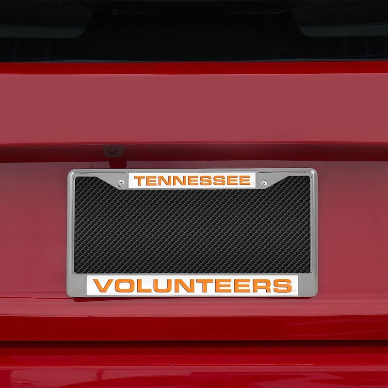 Rico Tennessee Volunteers Chrome Metal License Plate Frame Holder