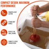 Harrier Hardware Small Sink Plunger, 10.5-Inch, 4-Inch Mouth, 9-Inch Handle,