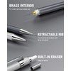 Nicpro 4PCS Metal Mechanical Pencils Set 0.5 mm, Lead Drafting