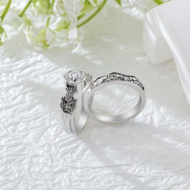 Haoze Scottish Thistle Ring for Women Scottish gifts Scottish Thistle Jewelry Gifts for Women (7)