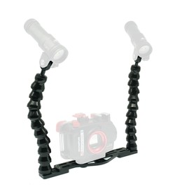 nitescuba Dual flexable Underwater Camera Tray for gopro,RX100 PT-059 Compact Camera housing Handheld Stand Camera rig Photograph Stabilizer
