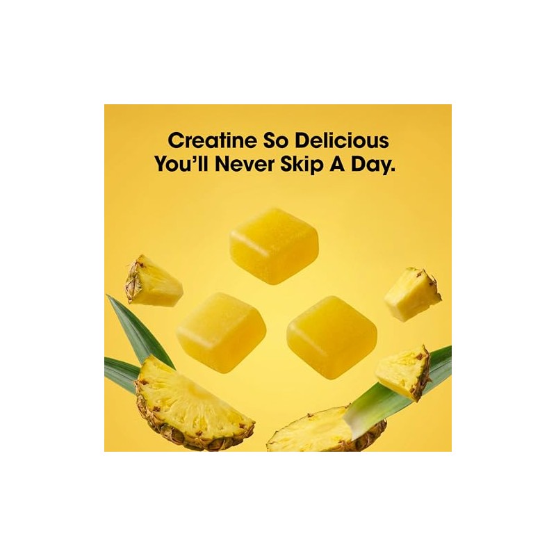 Optimum Nutrition Creatine Monohydrate Gummies, Pineapple Flavor, 105 Count, 35