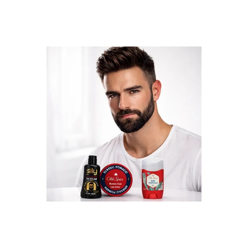 Kit Cera Old Spice Desodorante Mar Profundo Serum Barba Bigo