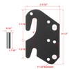 KOPKIO 2 PCS Universal Wood Bed Rail Hook Plates for
