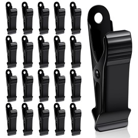 20 Pcs Metal Mini Clamps Mini Spring Clamp Crocodile Alligator Clips 1/2 Inch Wide for Work, Smooth Jaw, 5/16 Inch Capacity (Black)