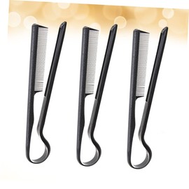 Baluue 3Pcs Shaped Hair Straightening Combs Set Plastic Hairdressing Styling Tools for Women Convenient DIY Hair Clip Comb for Easy Hair Styling and Scalp Care