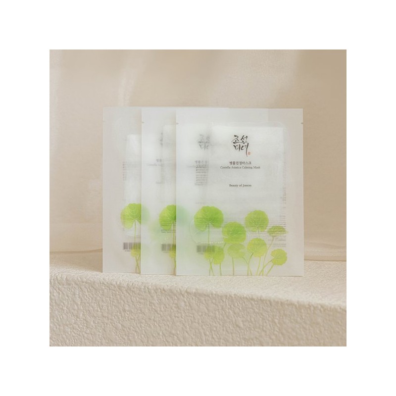 Joseon Beauty 병풀진정마스크 (10매) Centella Asiatica Soothing Mask (10 sheets)