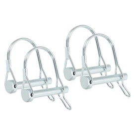 PATIKIL Shaft Locking Pin W Ear 5/16x1-3/4x1.65"(D*L*IW), 4 Pcs Safety Coupler Pin Pto Pin Round Arch Wire Retainer and Ear for Farm Trailer Tractor Truck Boat Towing (8x45x42mm)