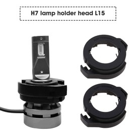 Create idea 2 x HID H7 LED Lamp Socket Adapter Holder Headlight Lamp Holder Clips Black Compatible with Magotan Espace MK3