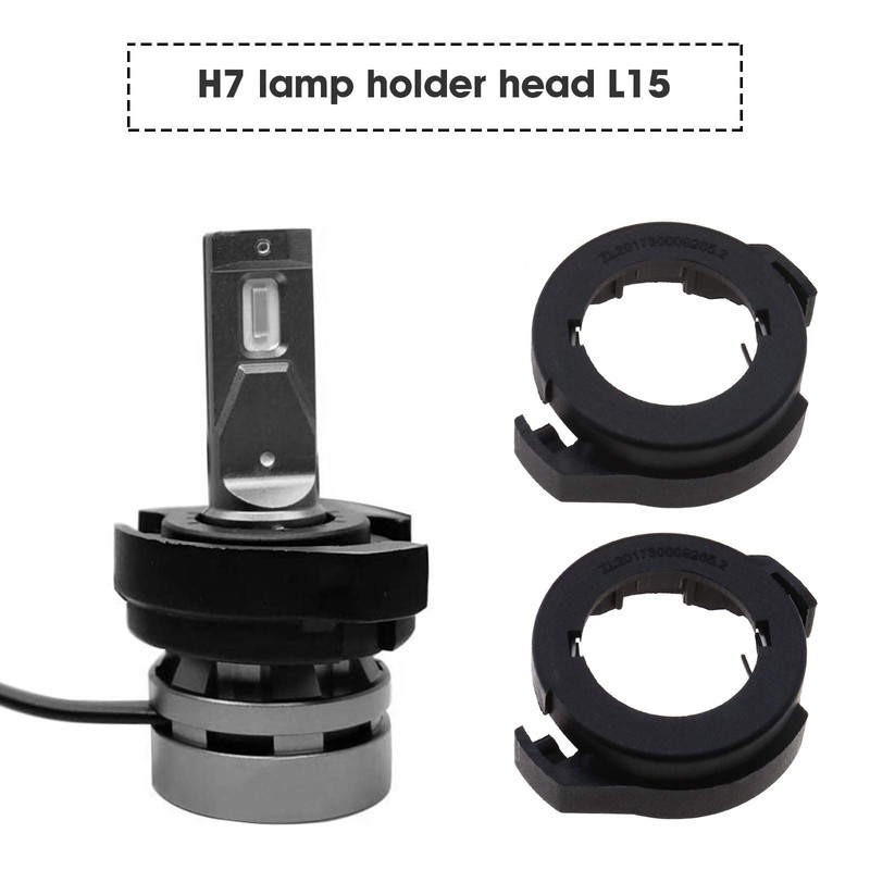 Create idea 2 x HID H7 LED Lamp Socket Adapter