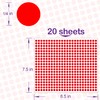 10000 PCS Red Dot Stickers 1/4" Round Circle Dot Stickers