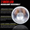 QULOOX Pair 7" Inch Round LED Headlights DRL for Ford
