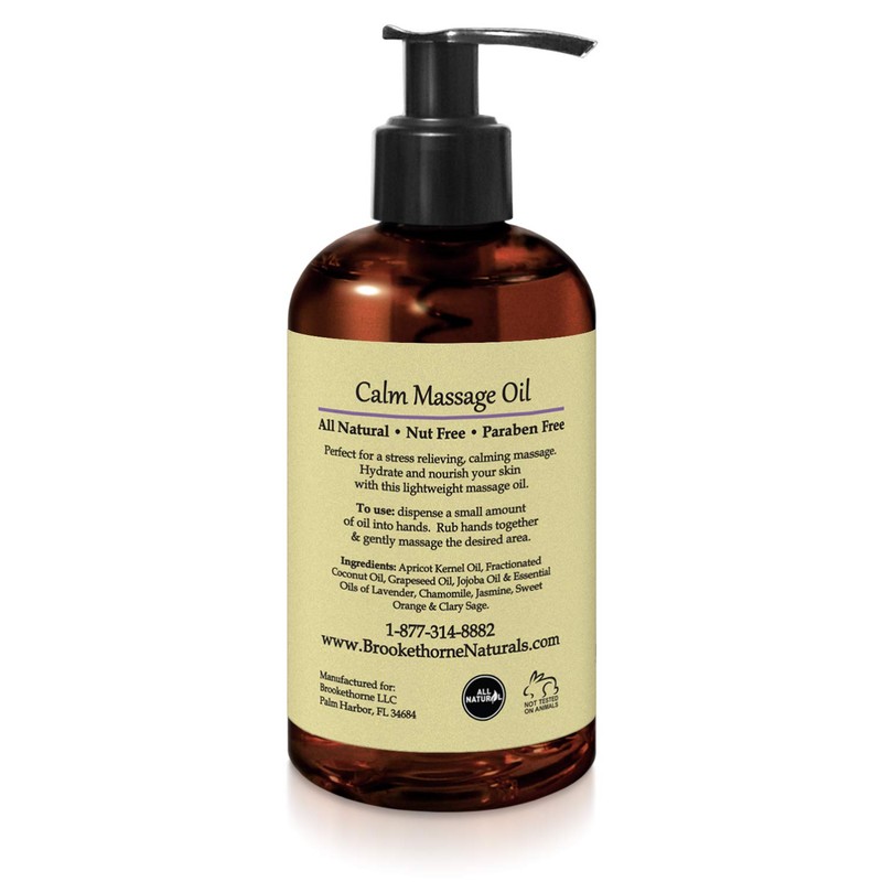 Calm Massage Oil for Massage Therapy with Lavender & Chamomile