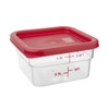 Hygiplas CF040 Square Red Lid to fit - 1.5/3.5Ltr
