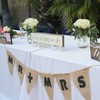 Bunting Jute Bunting Wedding, Pack of 4 Bunting Outdoor Weatherproof,