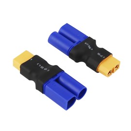 rflaueo 4pcs XT60 to EC5 Male Female RC Connector Adapter(E25-4)