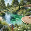 infactory Solar: Floating Pond & Pool Thermometer, RGB LEDs, LCD,