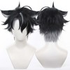 Servelove Character Cosplay Wig For Game Characters Black Grey Mix